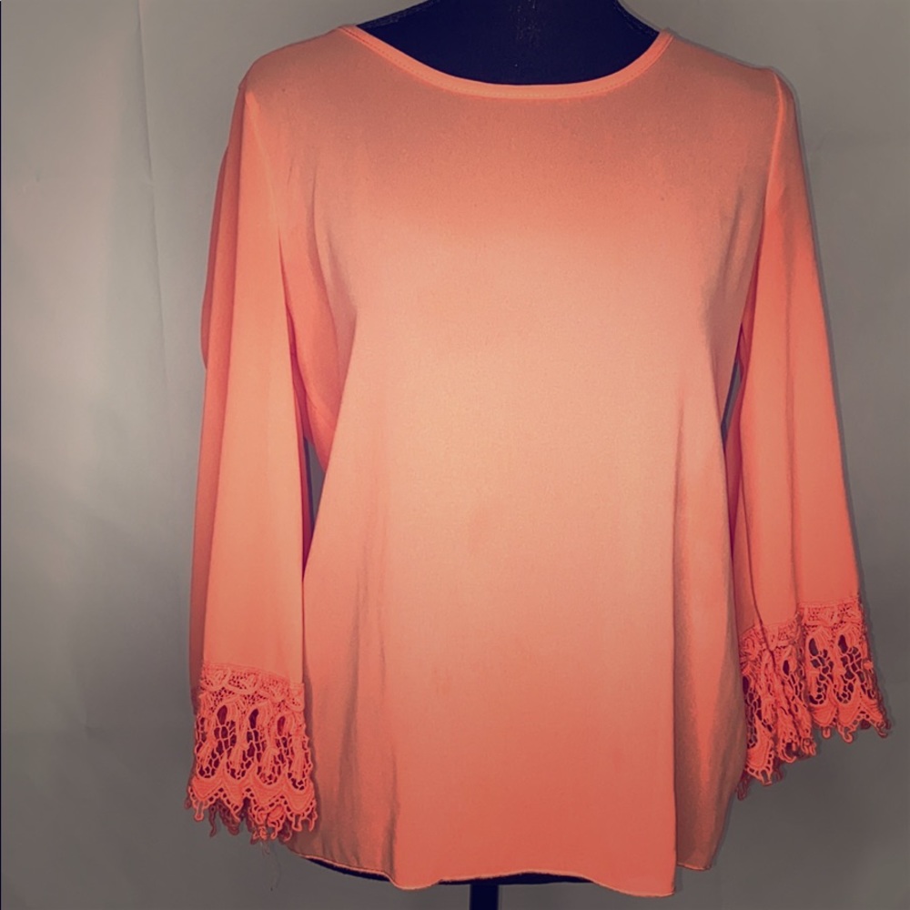 Coral blouse